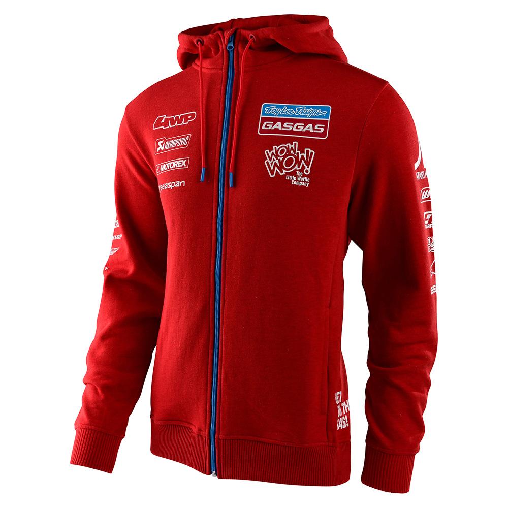 Sudadera Hoodie con Cremallera Troy Lee Designs GasGas Team Red